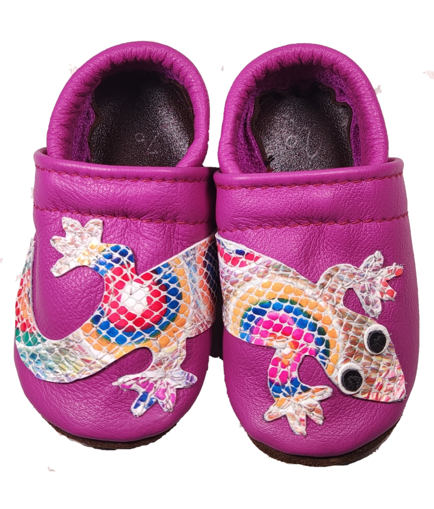 Magenta con lagarto